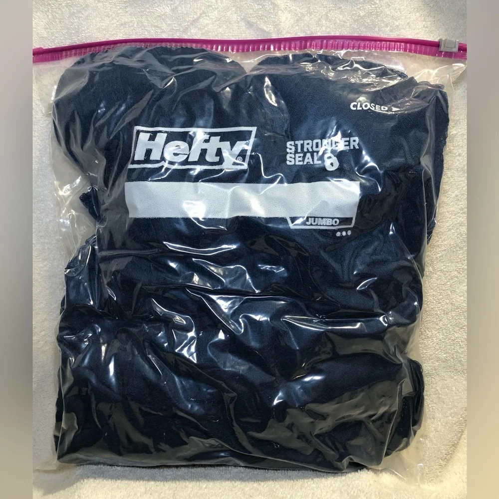 GAUZE TABLE RUNNERS, Navy Blue, 3 New In Package, 8 used once in ziploc